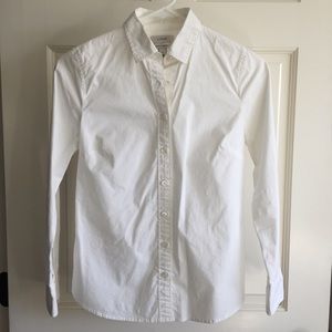J. Crew Button Front Dress Shirt - White